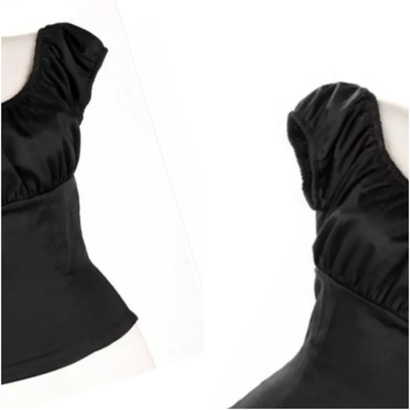 Pin Up Rockabilly Short Sleeve Off Shoulder Top - Picture 3 of 7